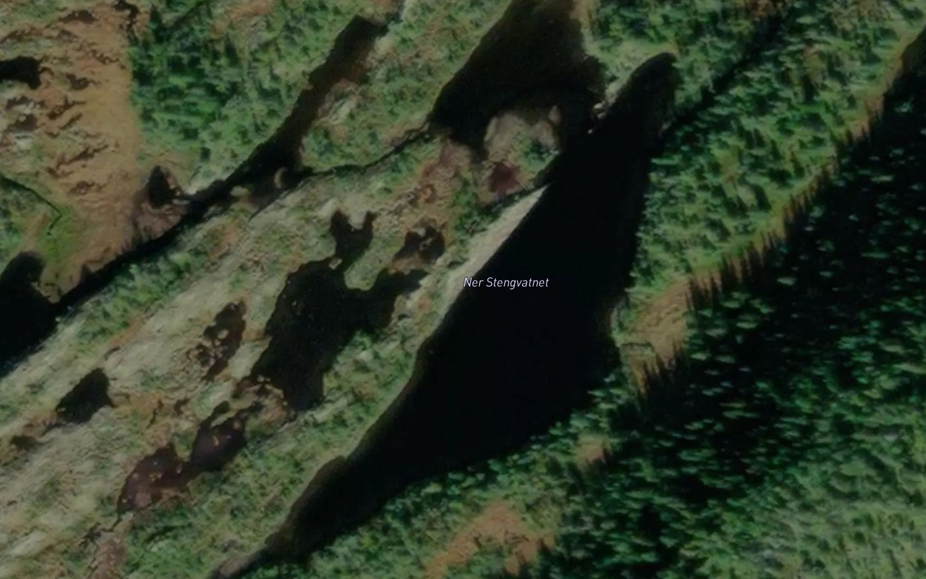 Satellite map of the Stongvatna