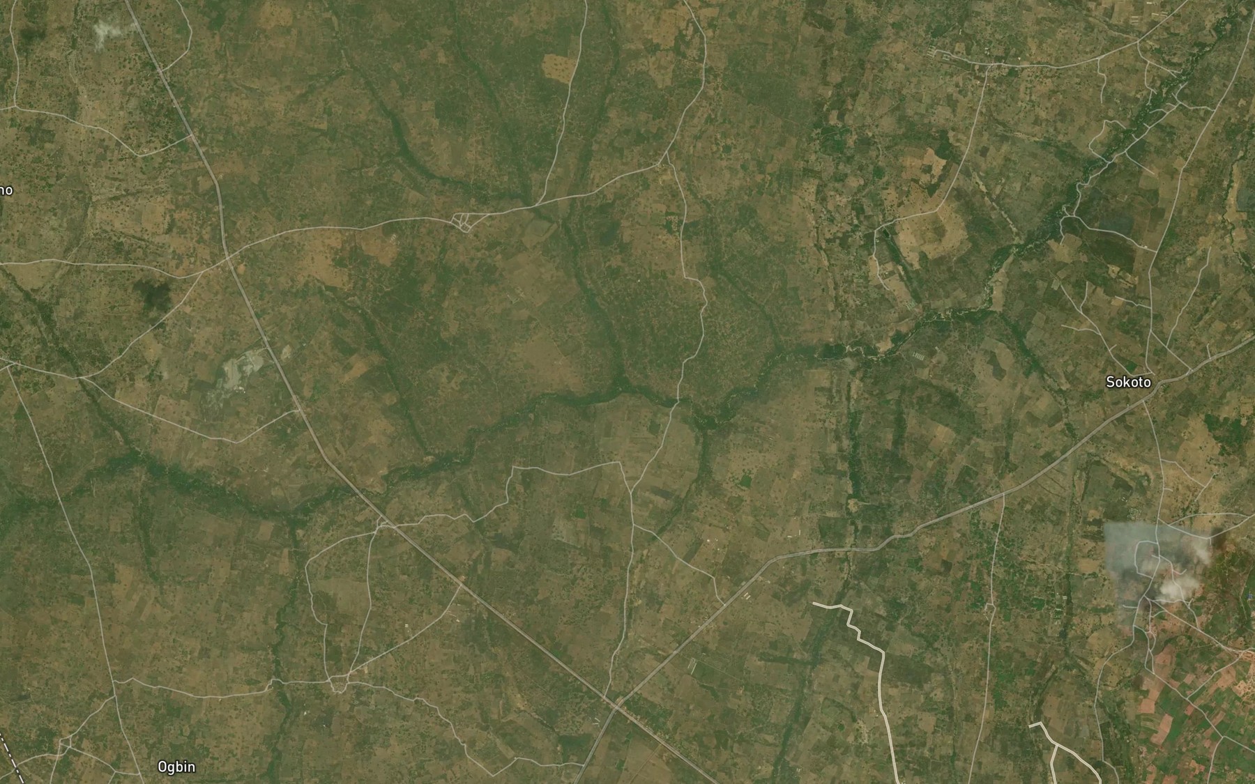Satellite map of the River Babo