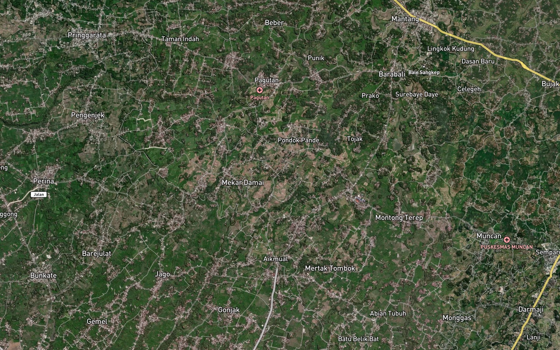 Satellite map of the Embung Lendangbatah