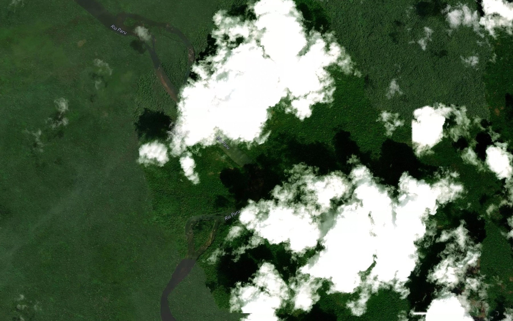Satellite map of the Igarape Apupariu