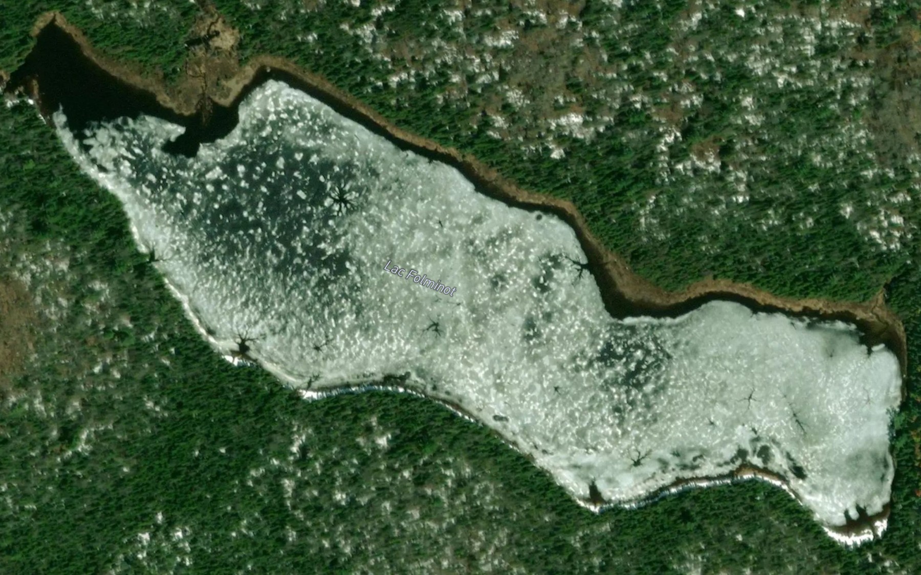Satellite map of the Lac Folminot