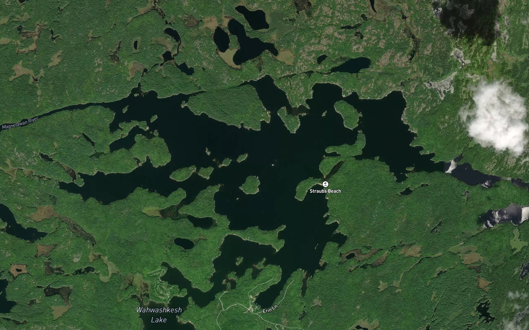 Satellite map of the The Top Lake