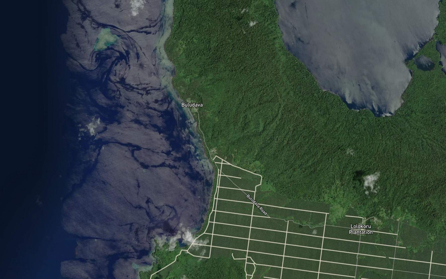 Satellite map of the Taleponapana Creek