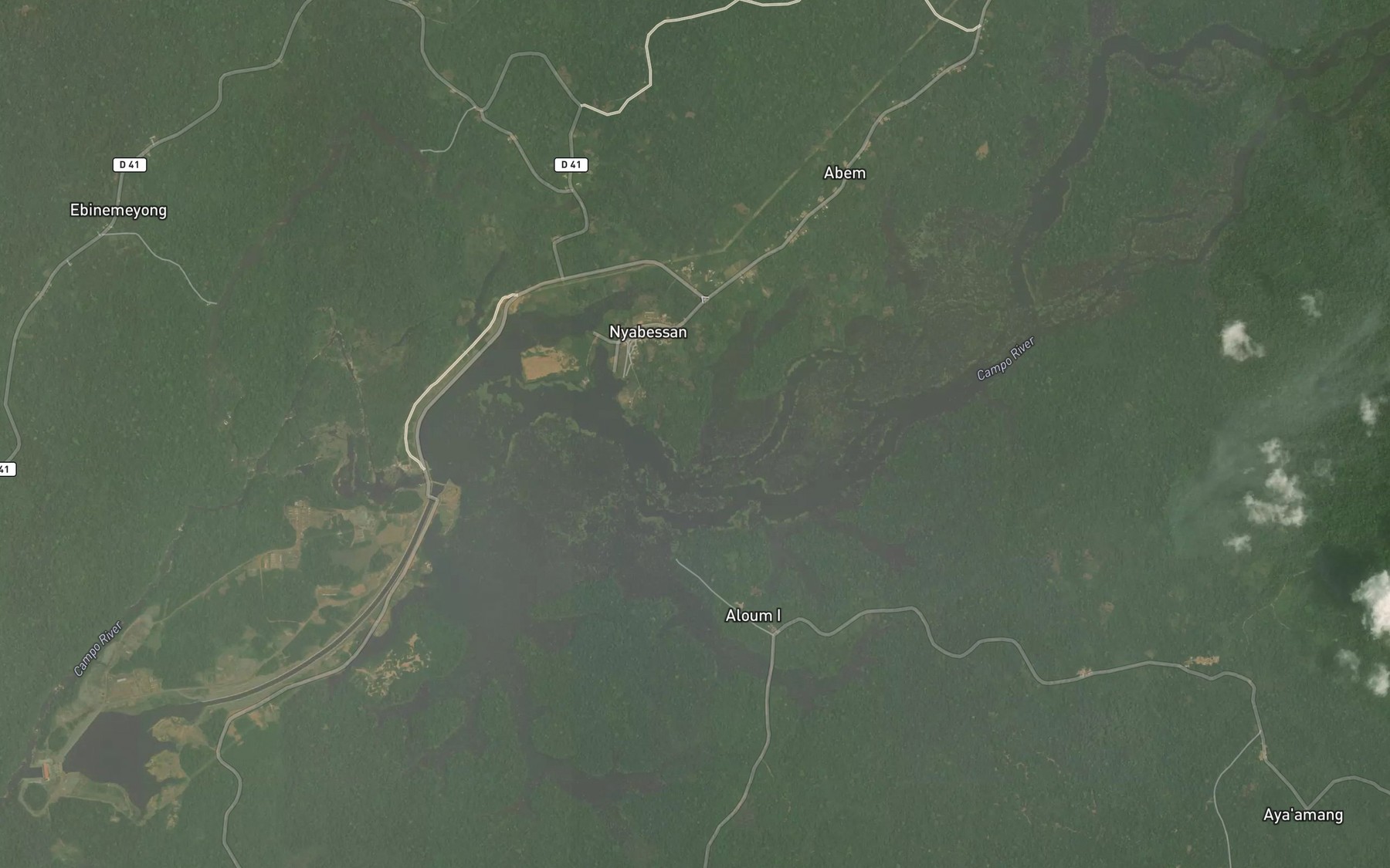 Satellite map of the Mvong