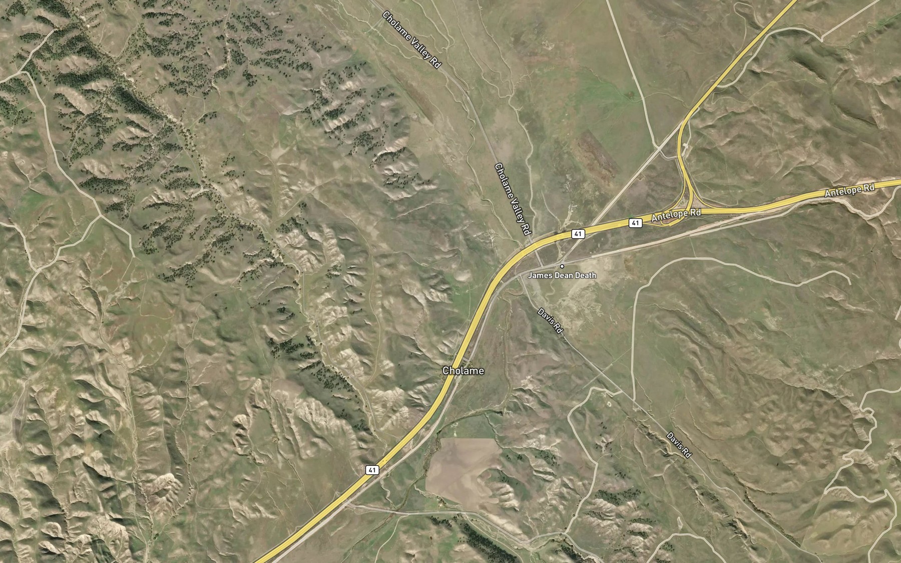 Satellite map of the Jespersen Spring