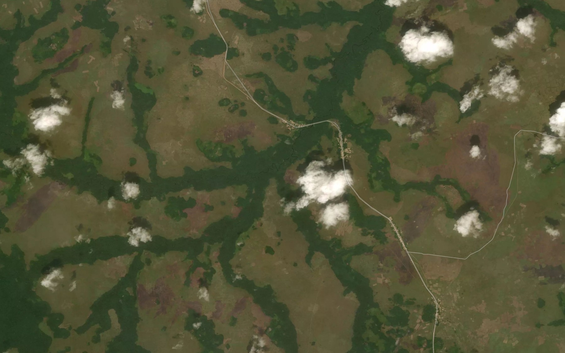 Satellite map of the Lenyoni