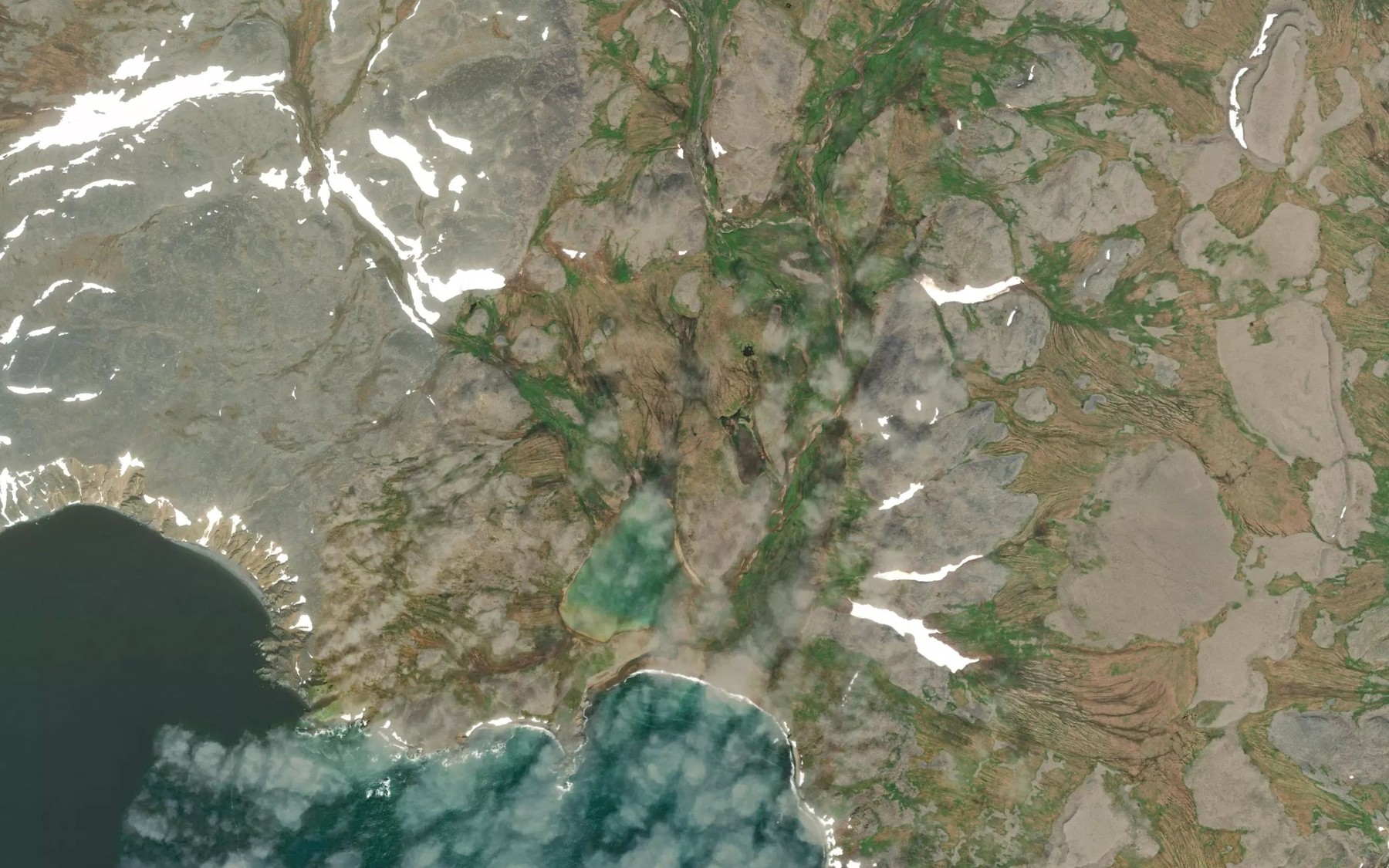 Satellite map of the Wanmayee Creek