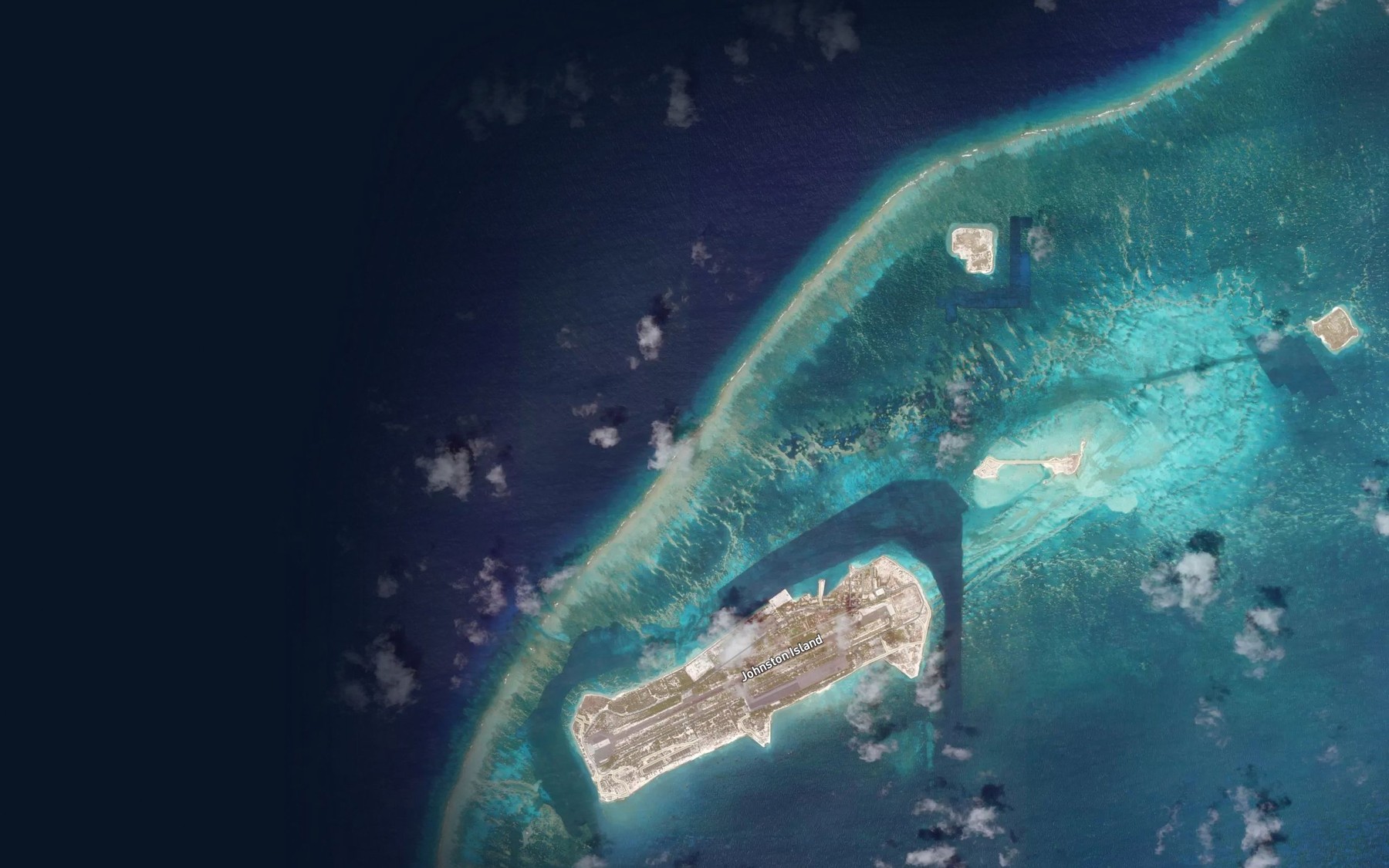 Satellite map of the Surfacing Coral Reef