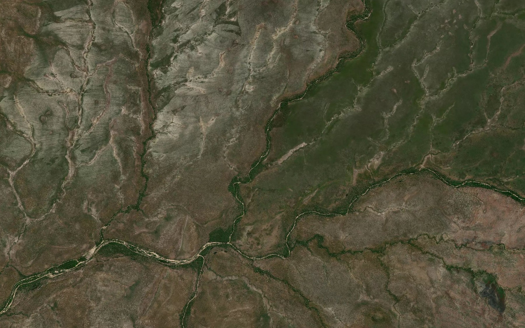 Satellite map of the Hull Creek