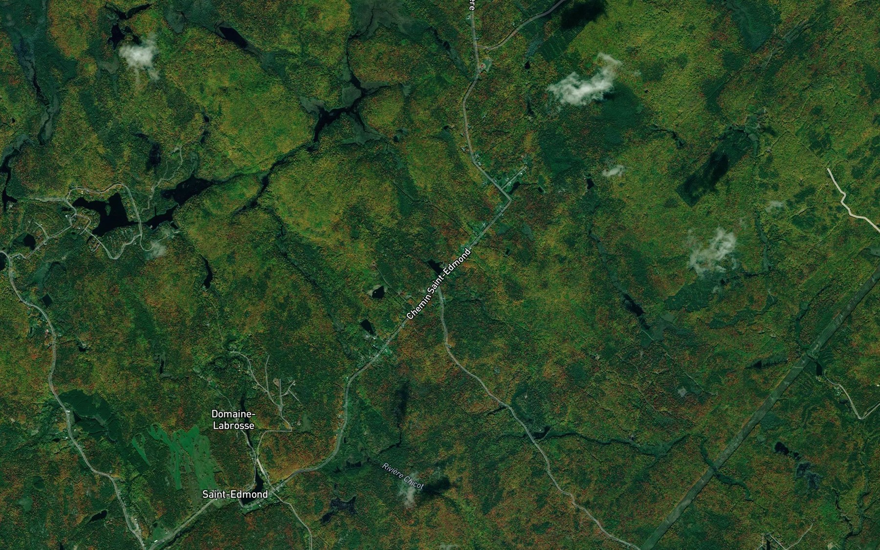 Satellite map of the Lac Lagace