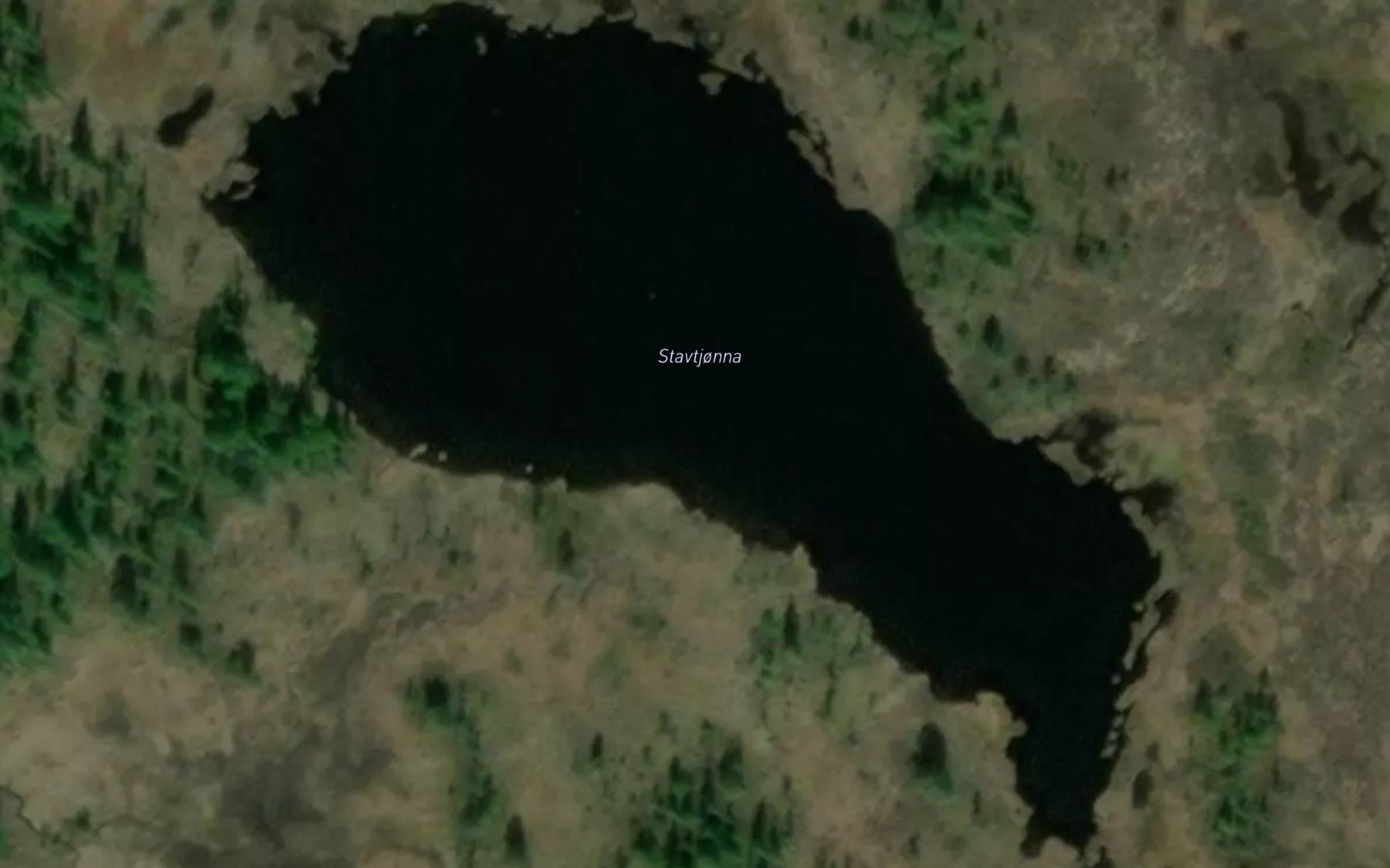 Satellite map of the Stavtjorna