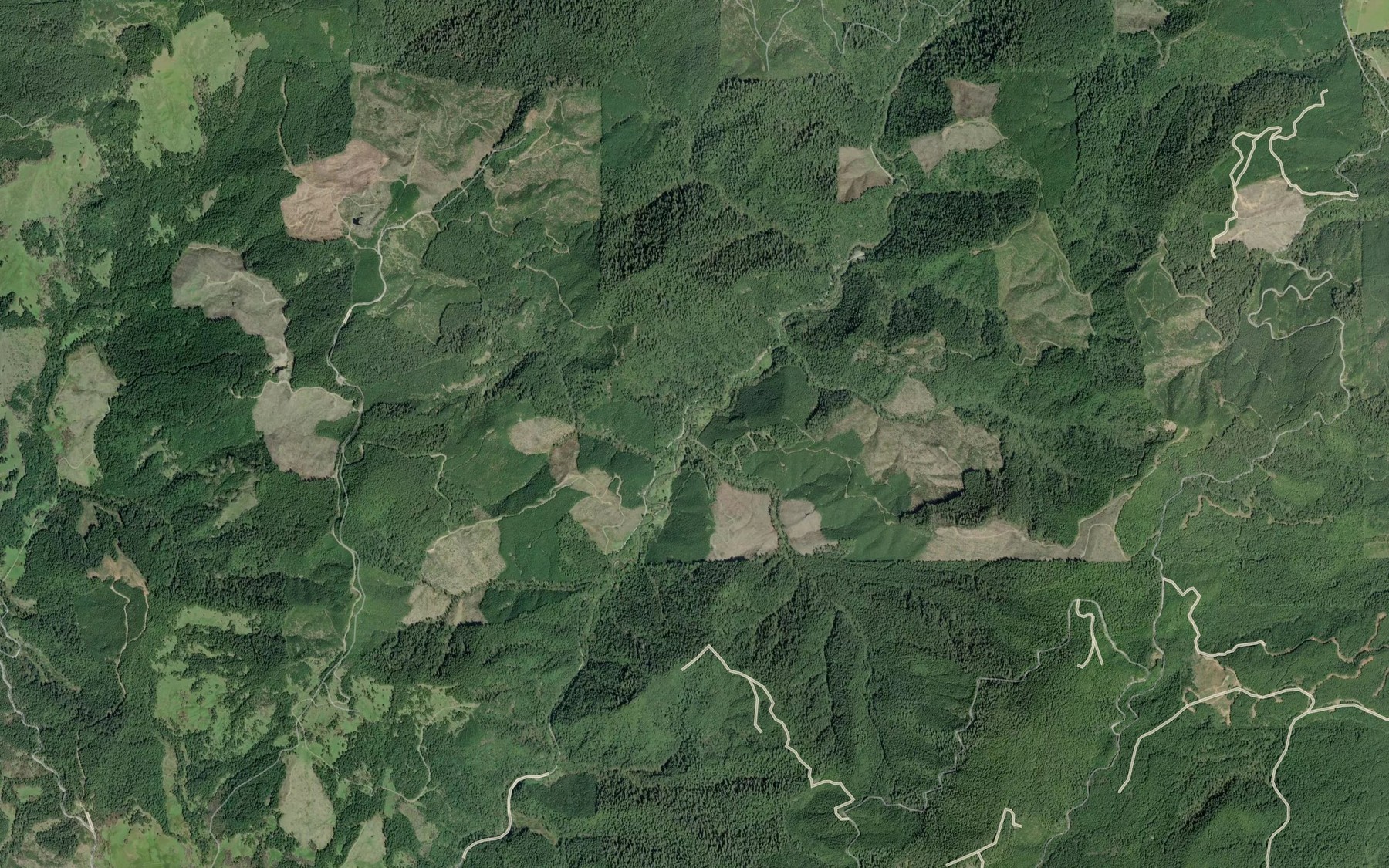 Satellite map of the Pyburn Creek