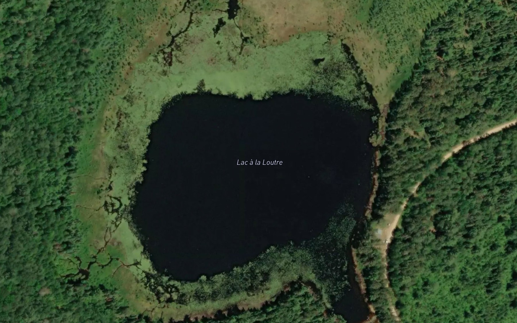 Satellite map of the Lac a la Loutre