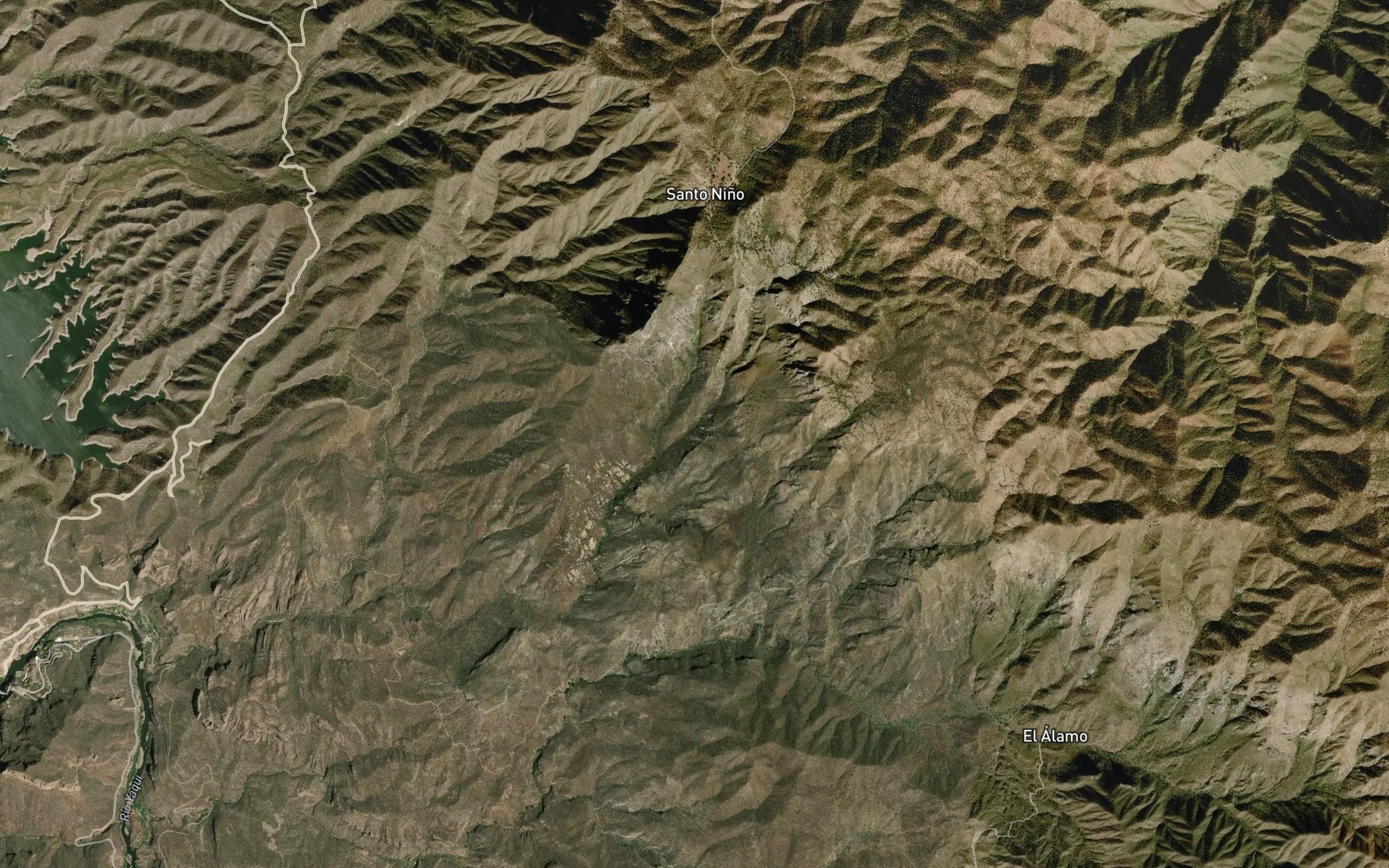 Satellite map of the Canada Vaporcito