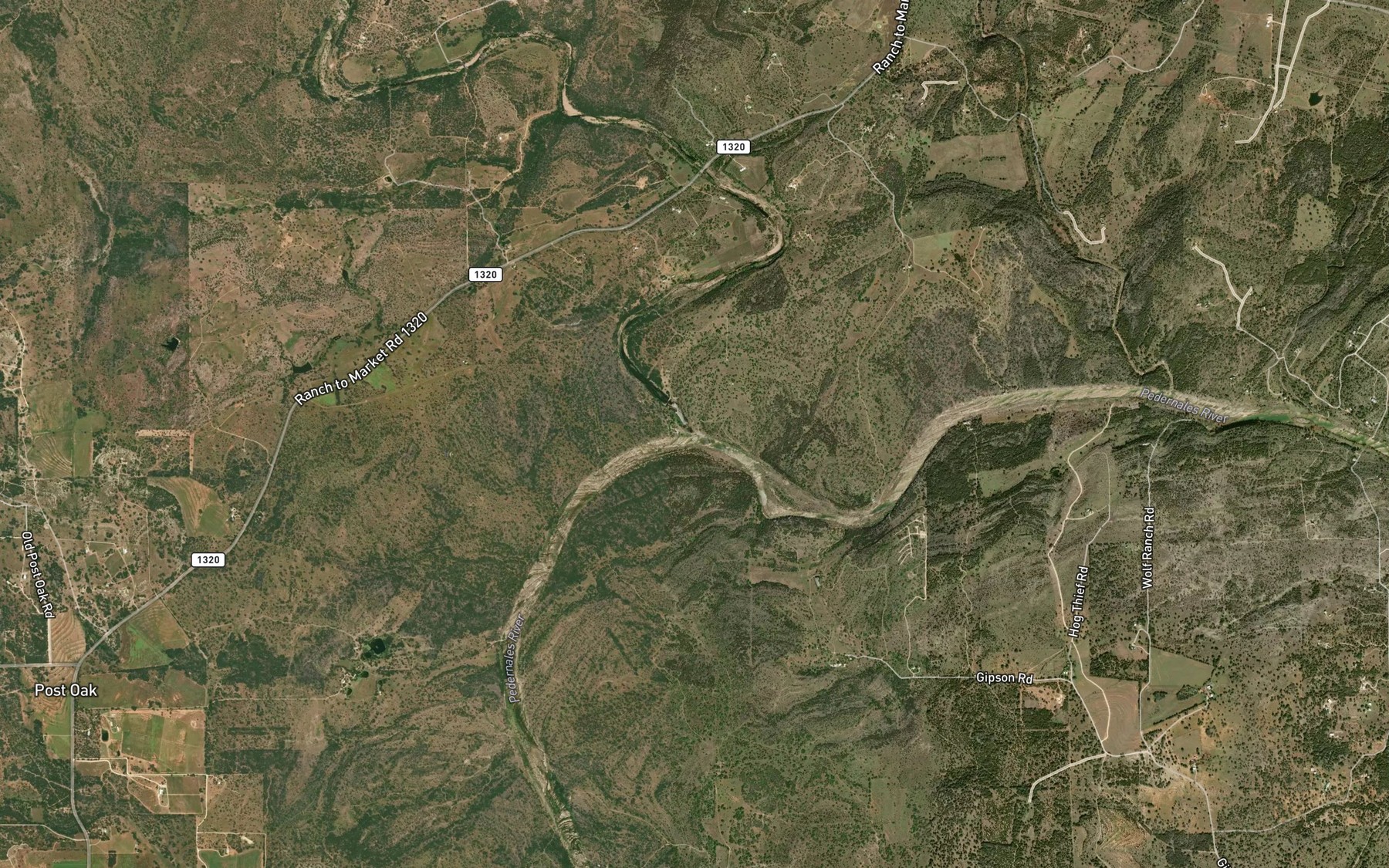 Satellite map of the North Grape Creek