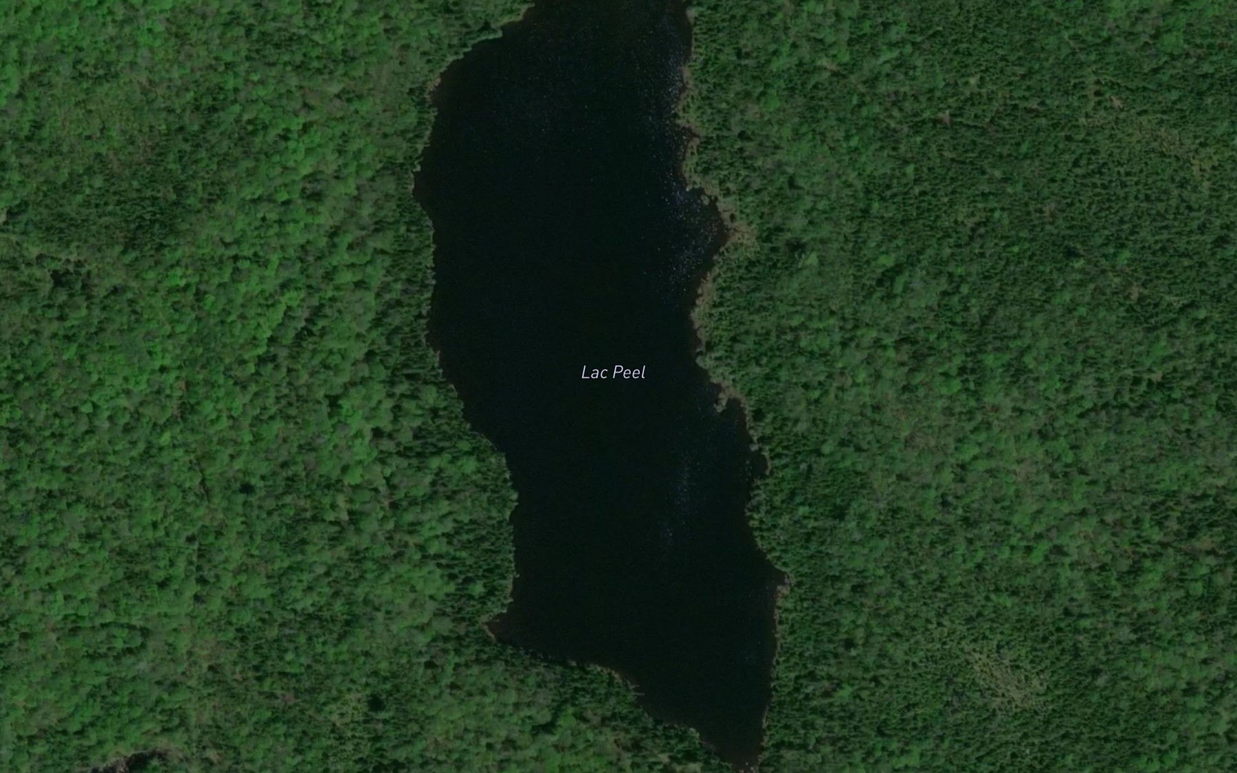 Satellite map of the Lac Peel