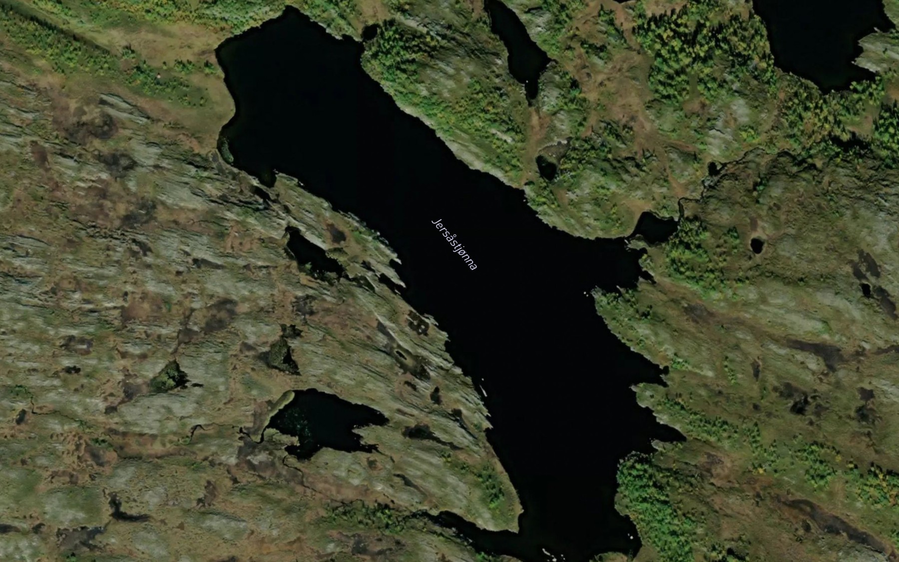 Satellite map of the Jersastjorna