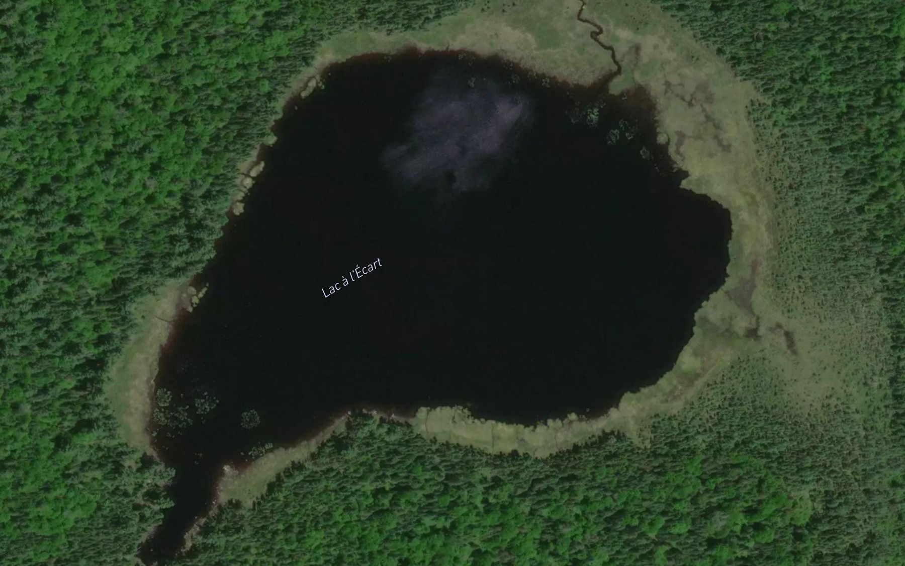 Satellite map of the Lac a l'Ecart