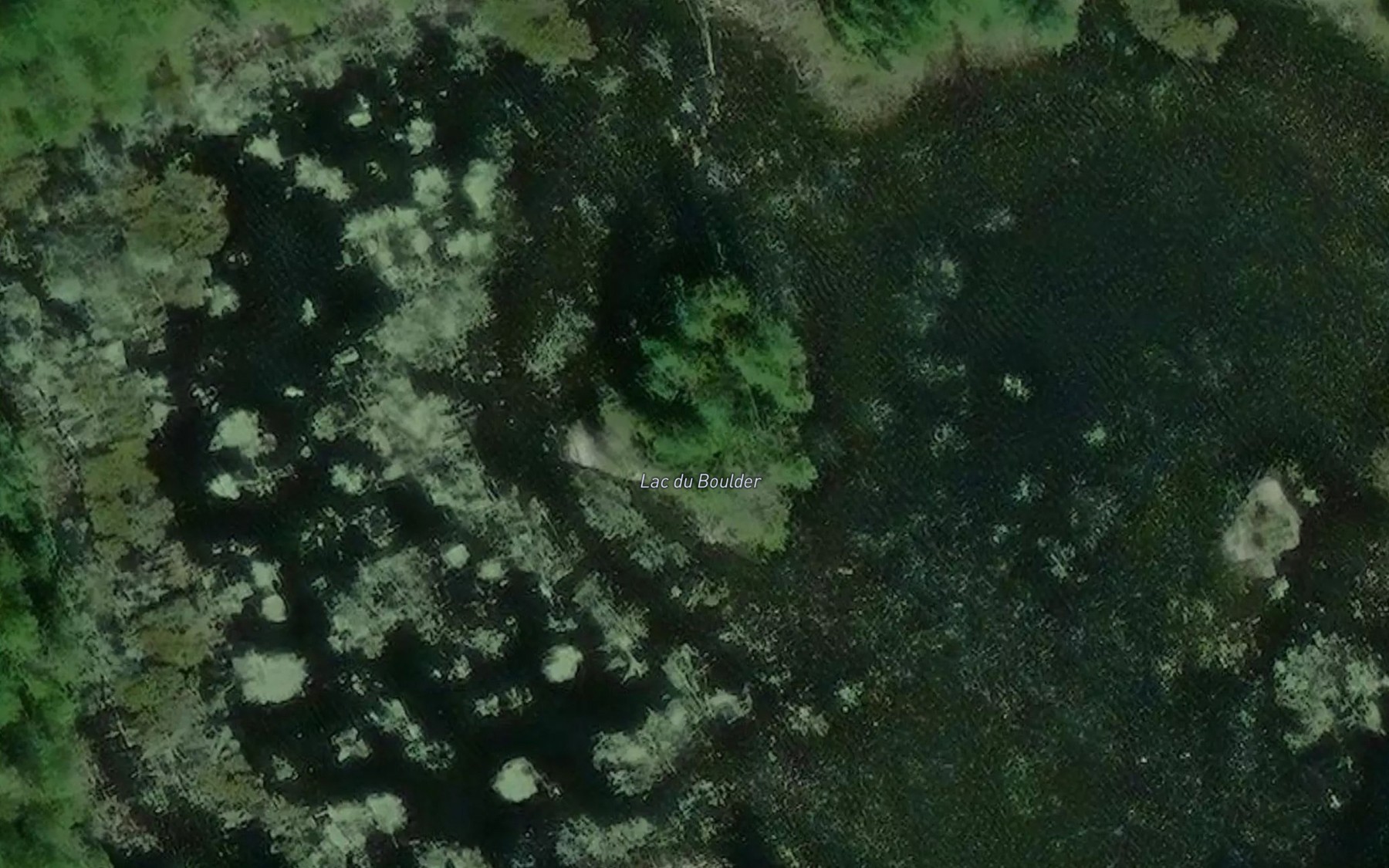 Satellite map of the Lac du Boulder