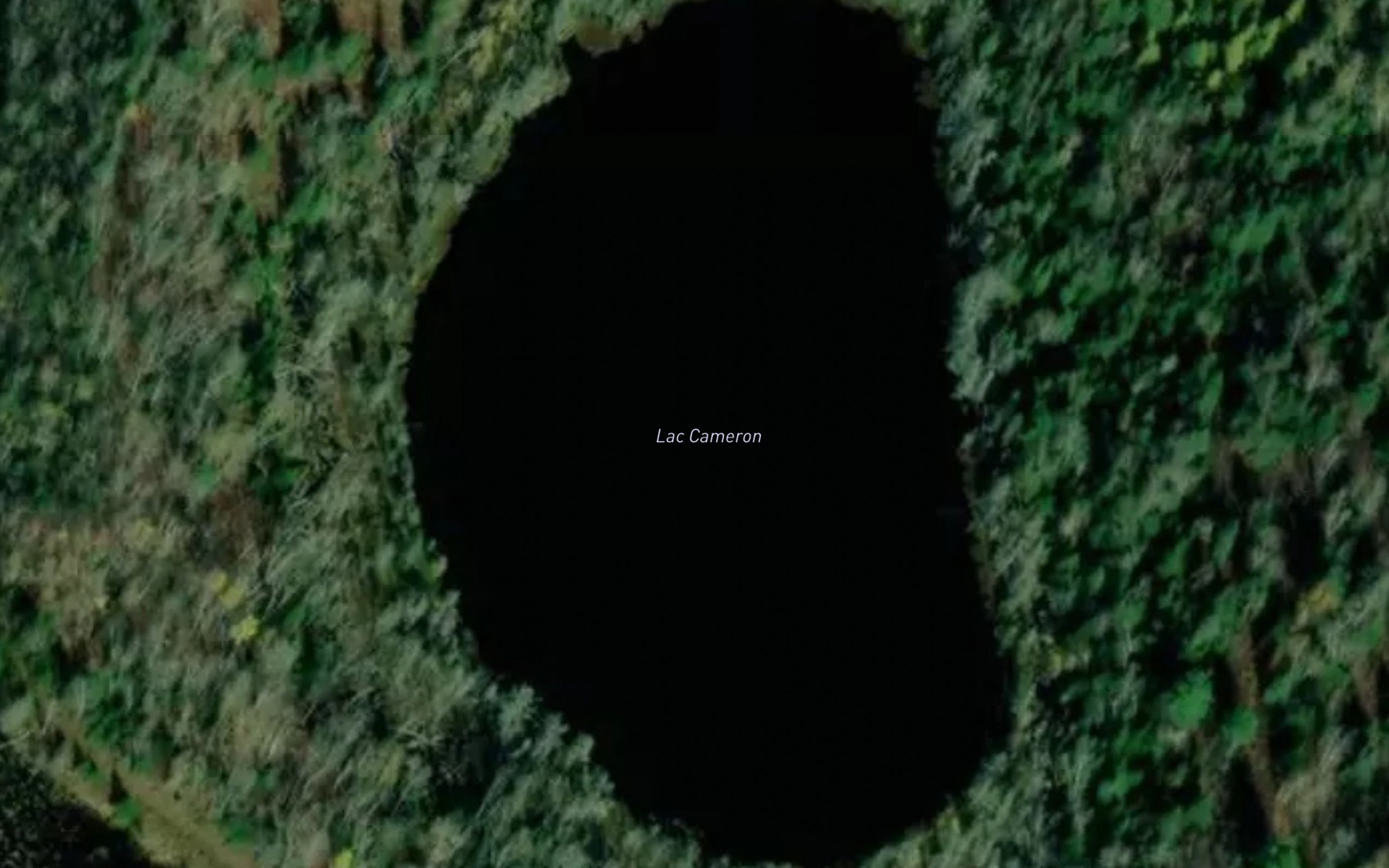 Satellite map of the Lac Cameron
