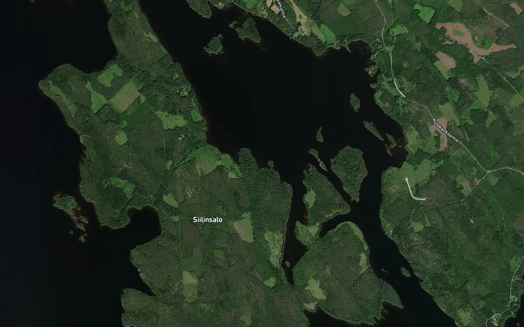 Satellite map of the Miehturinlahti