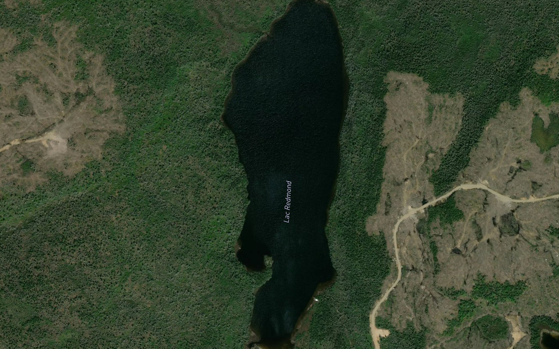 Satellite map of the Lac Redmond
