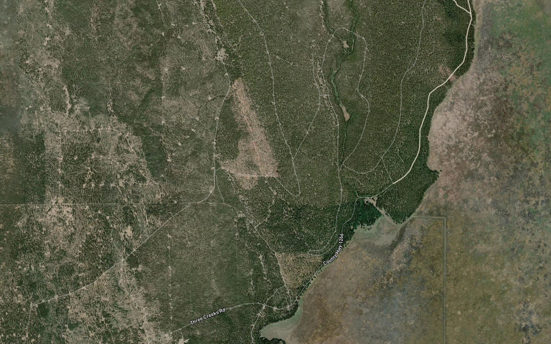 Satellite map of the Tank Spring