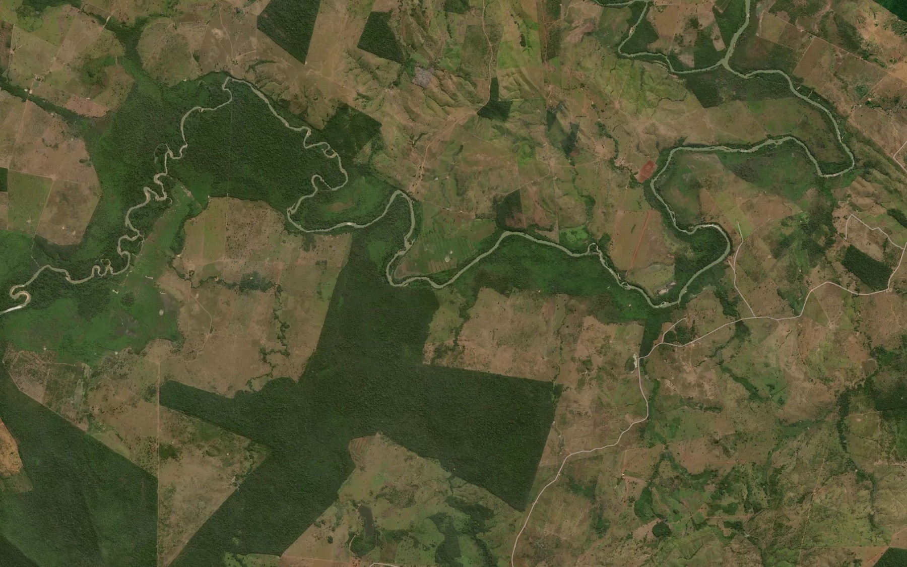 Satellite map of the Corrego Pedra Preta