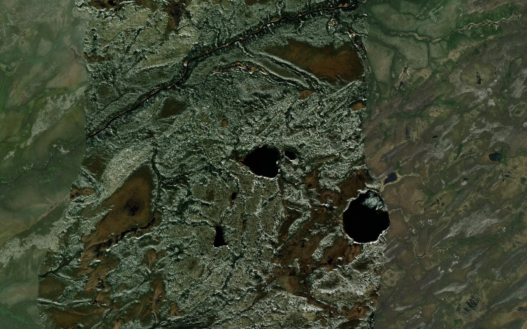 Satellite map of the Lac Kamaschakwakamach