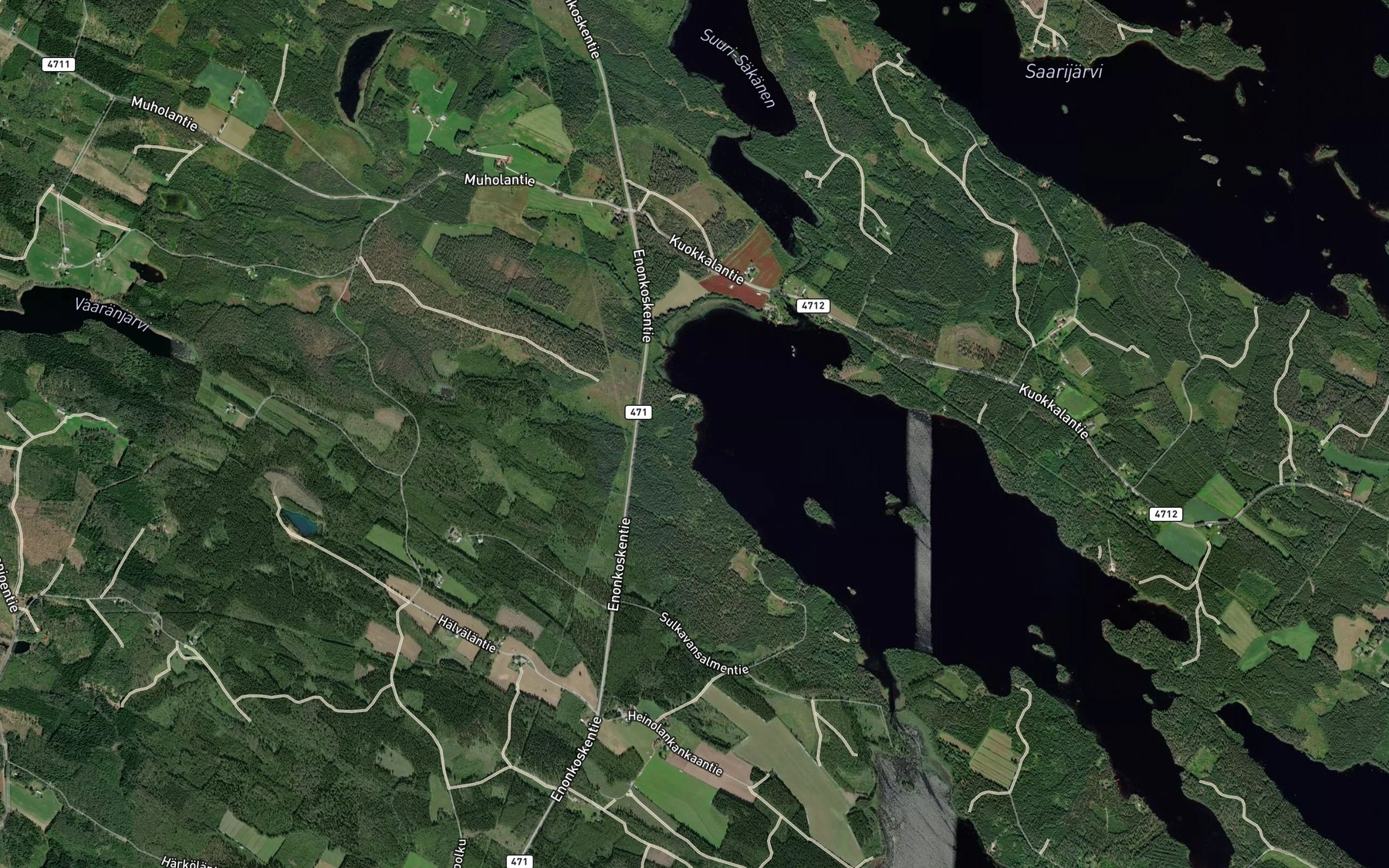 Satellite map of the Kohisevanjoki