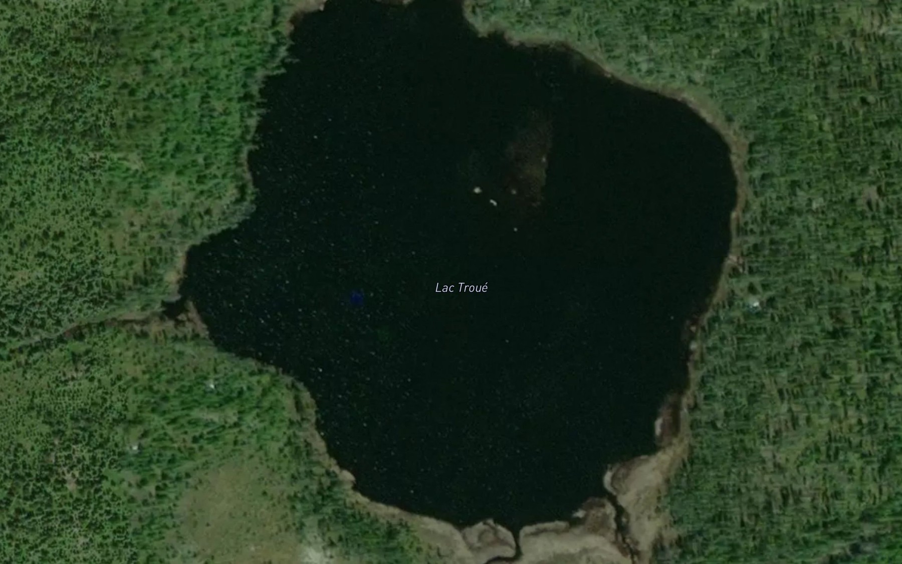 Satellite map of the Lac Troue