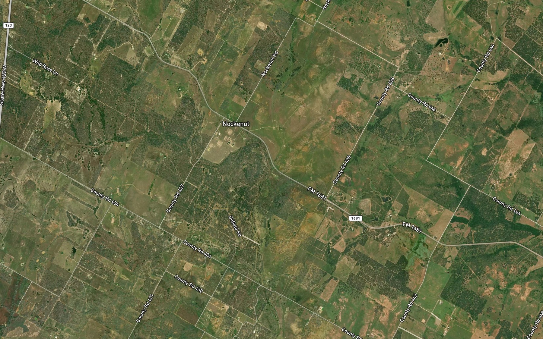 Satellite map of the Gold Pool Branch