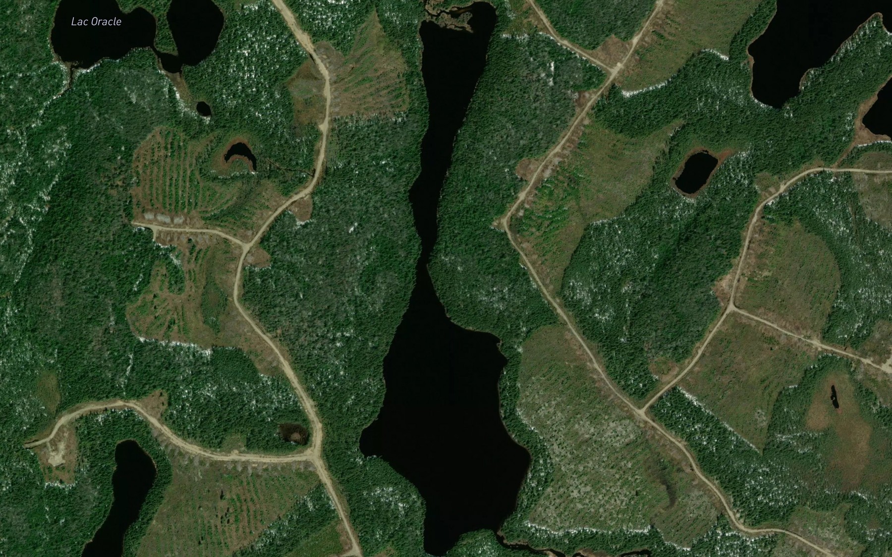 Satellite map of the Lac Lenham