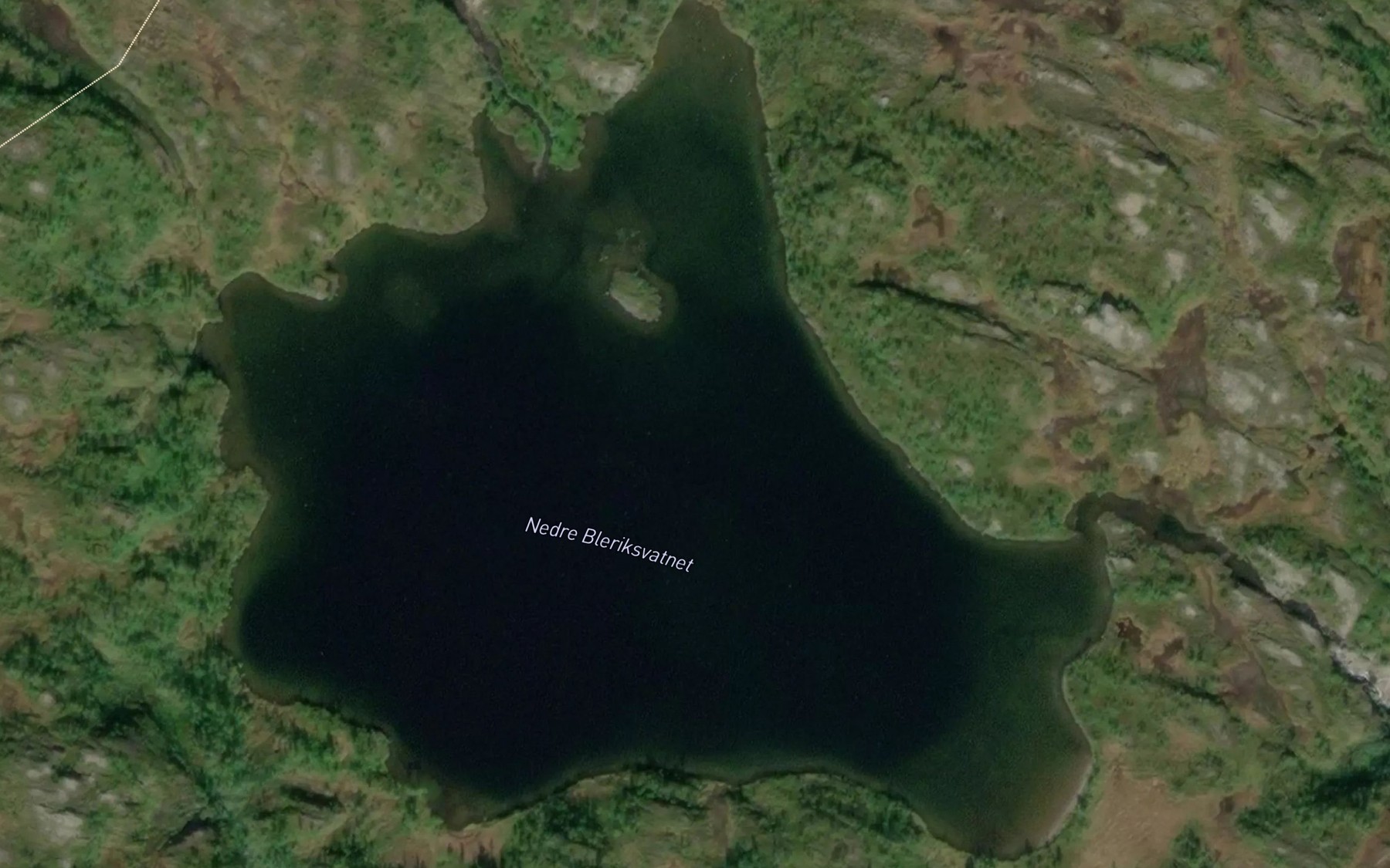 Satellite map of the Bleriksvatnet,nedre