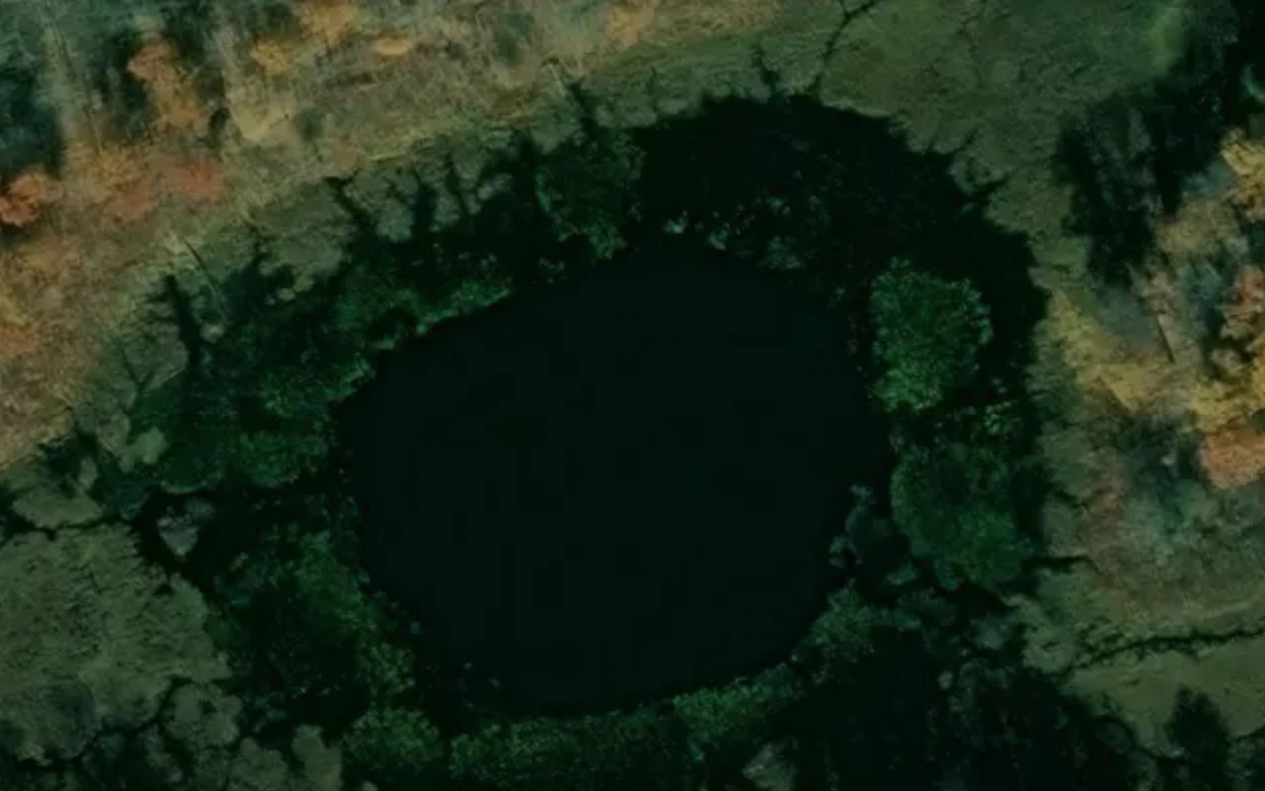 Satellite map of the Kelly Lake