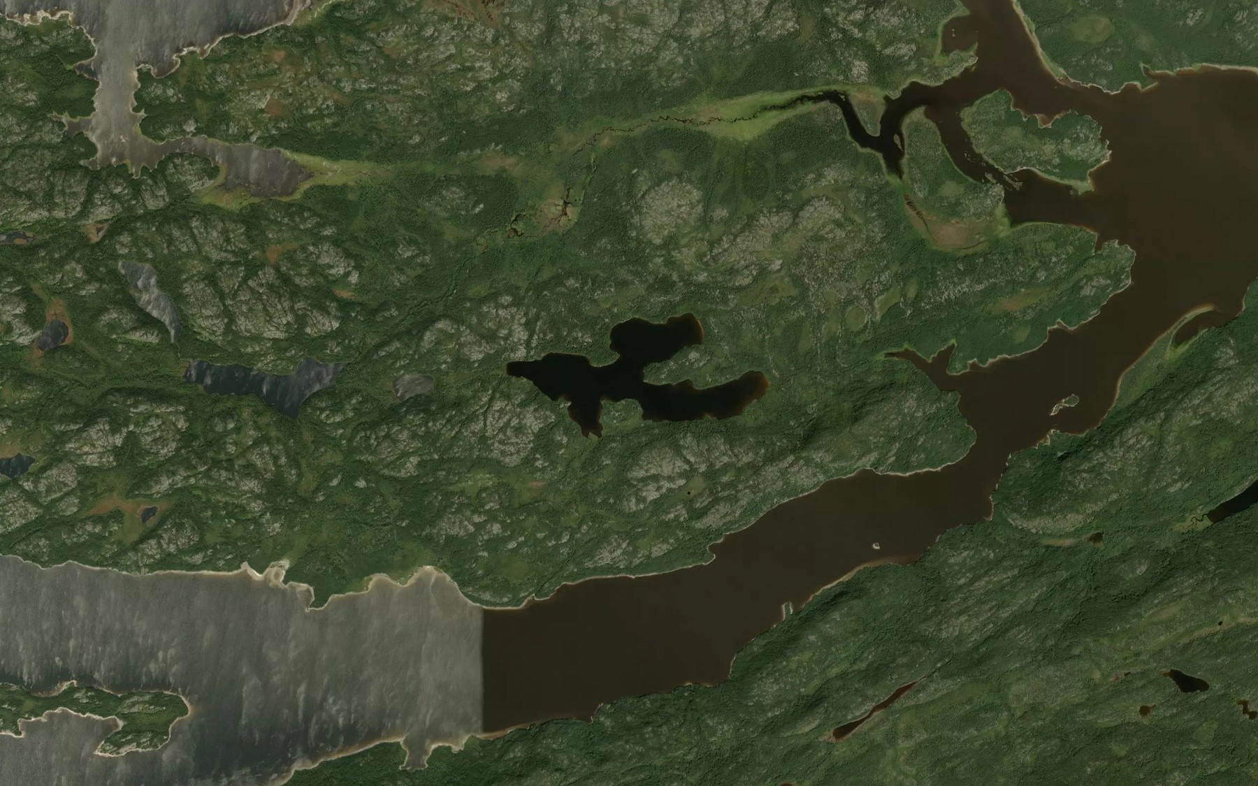 Satellite map of the Lac Nawich Kaysikamach