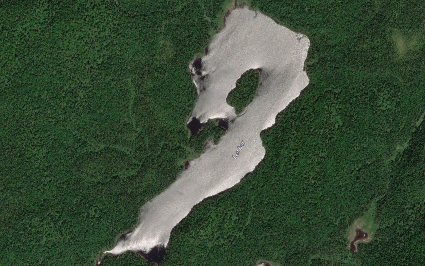 Satellite map of the Lac Bar