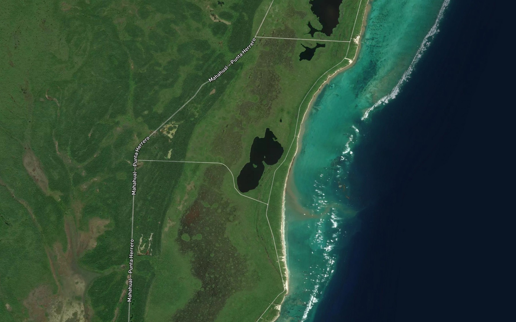 Satellite map of the El Cinco