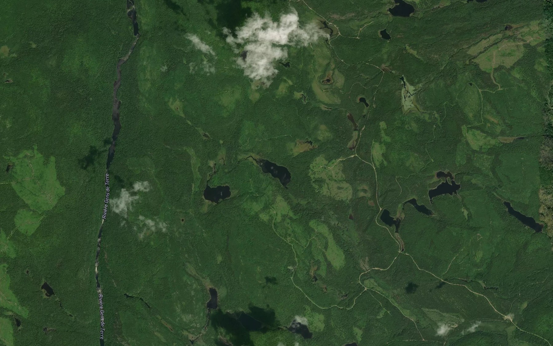 Satellite map of the Lac Tondreux