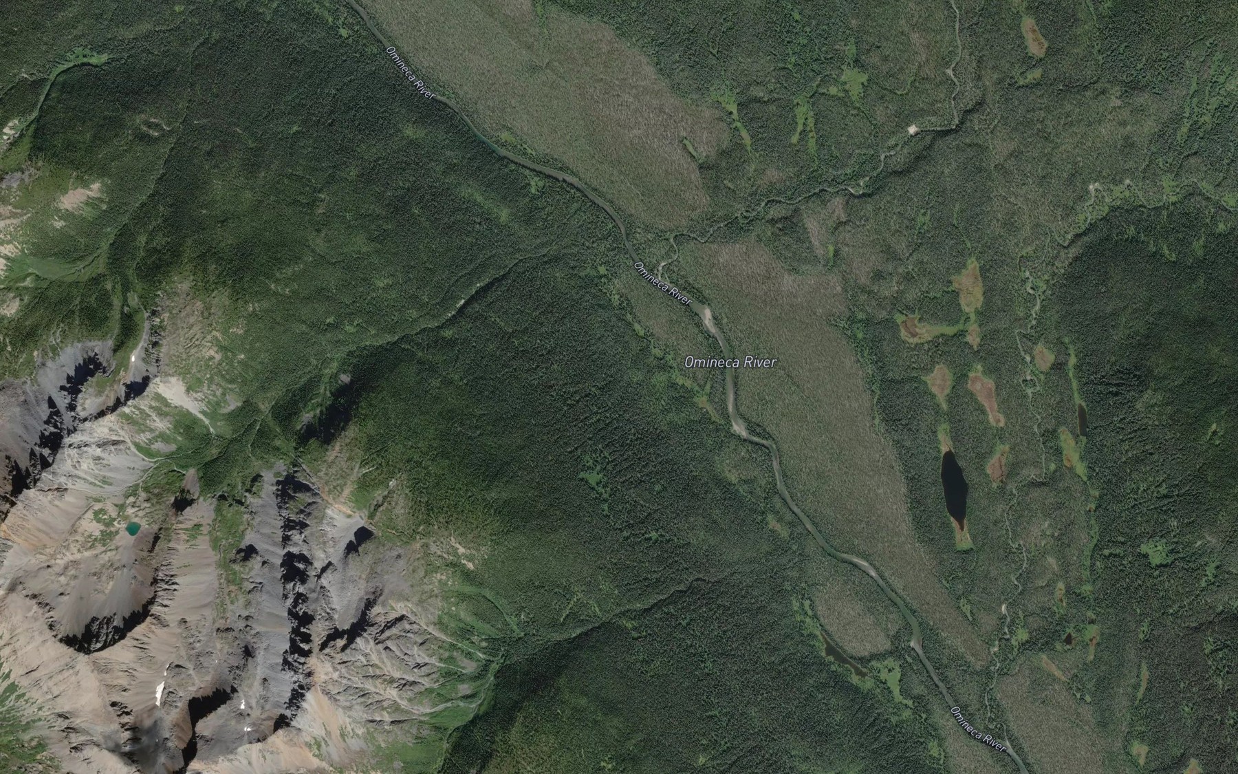 Satellite map of the Genlyd Creek