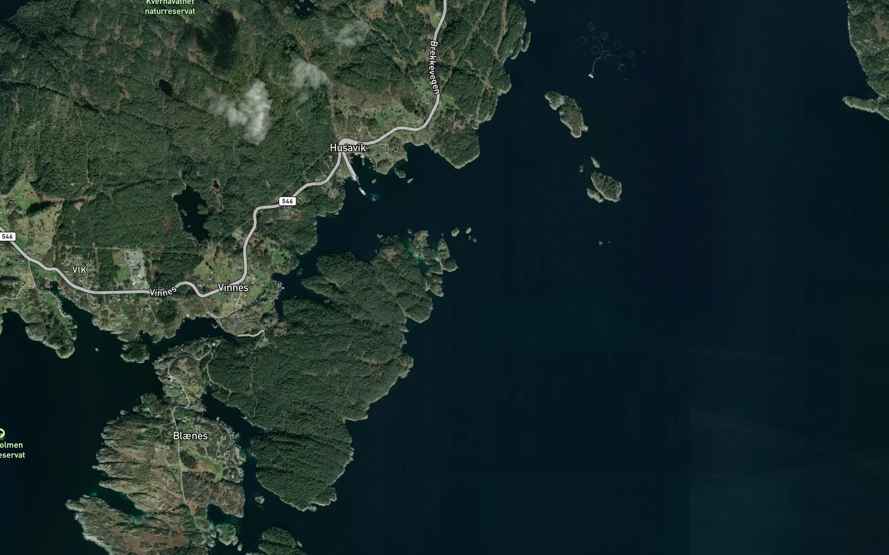Satellite map of the Boavika