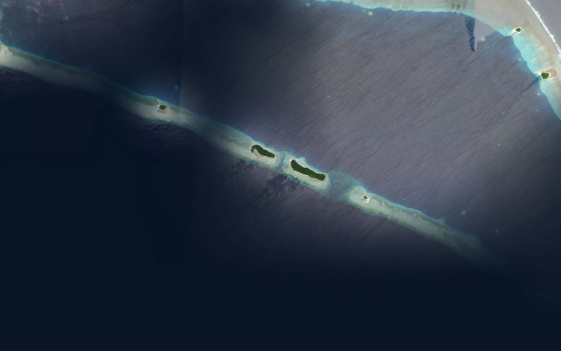 Satellite map of the Wide Pass
