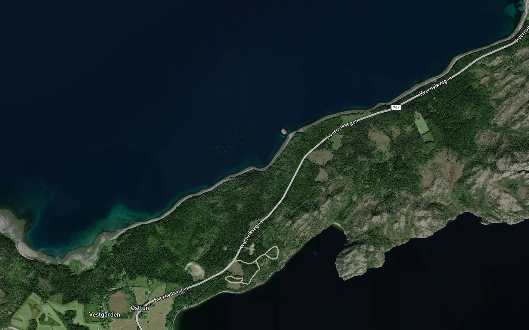 Satellite map of the Stallbukta