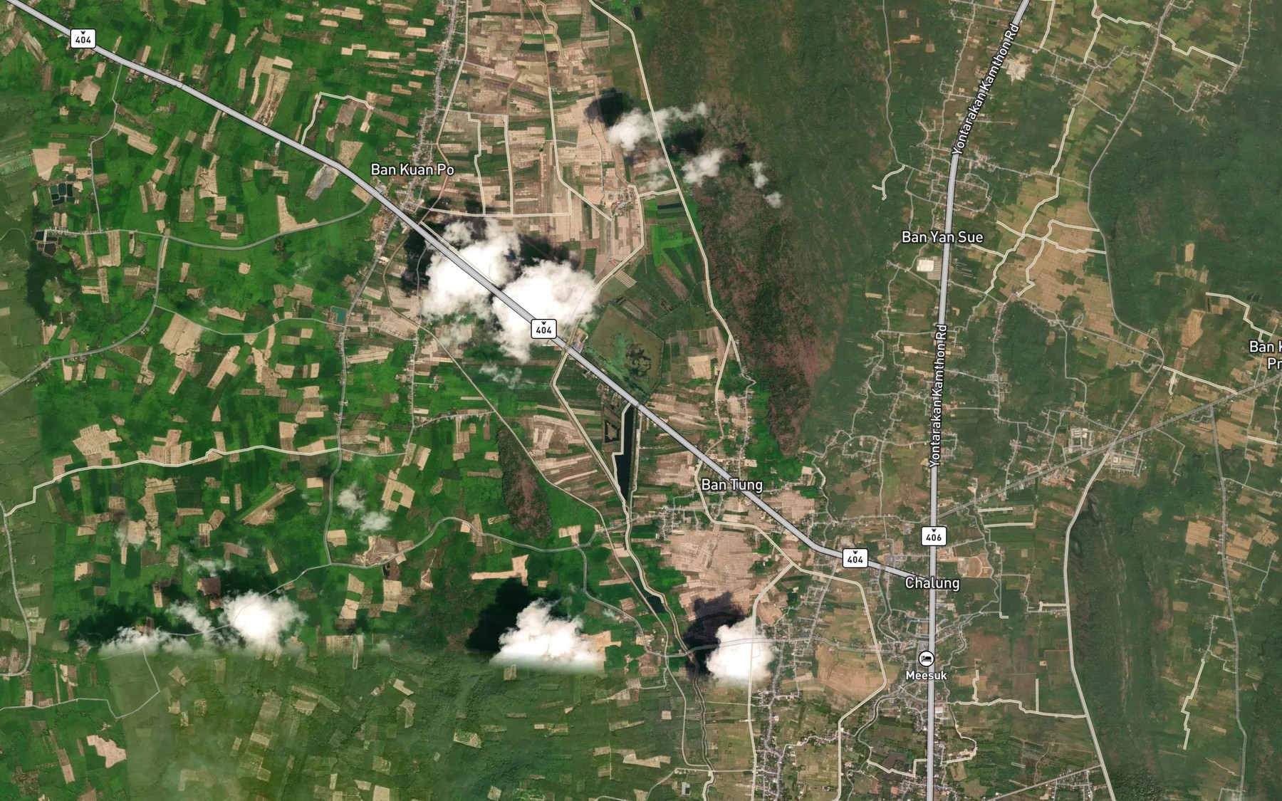 Satellite map of the Khlong Nam Phra