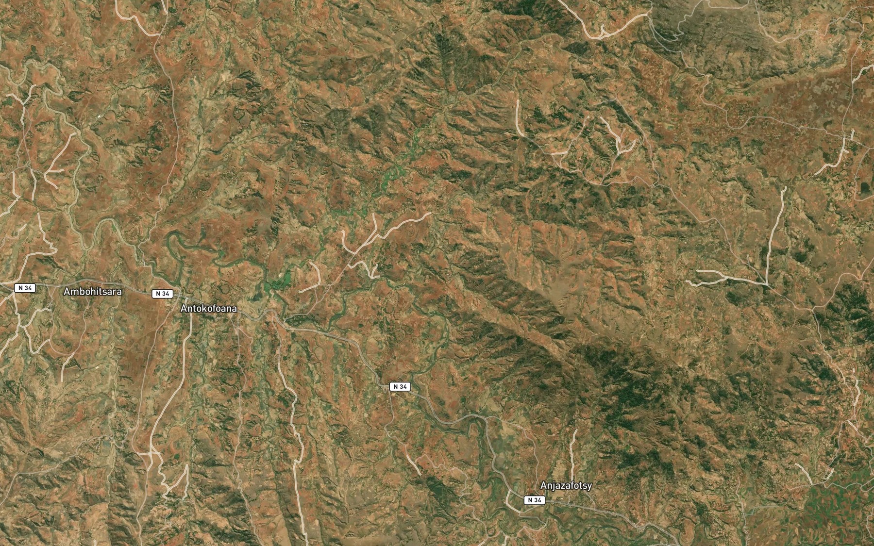 Satellite map of the Fitamalama
