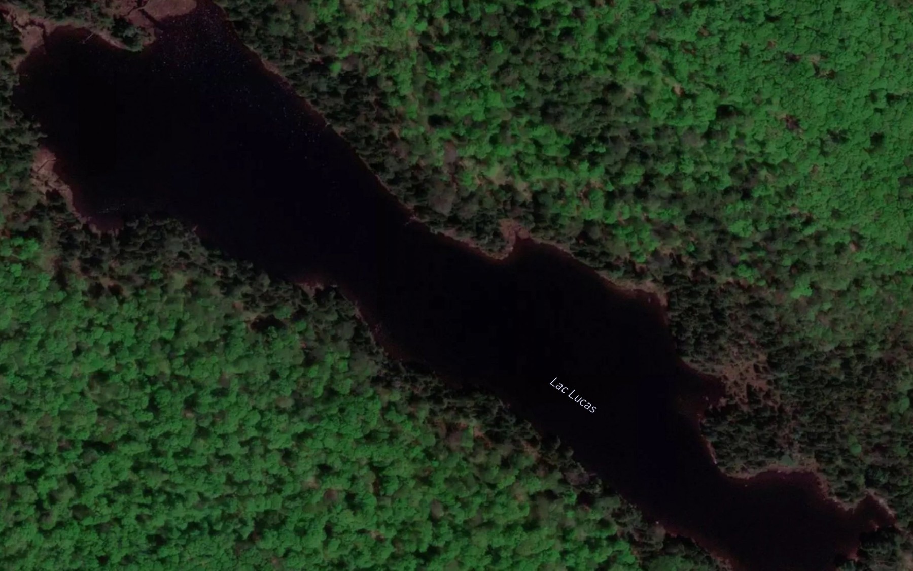 Satellite map of the Lac Lucas