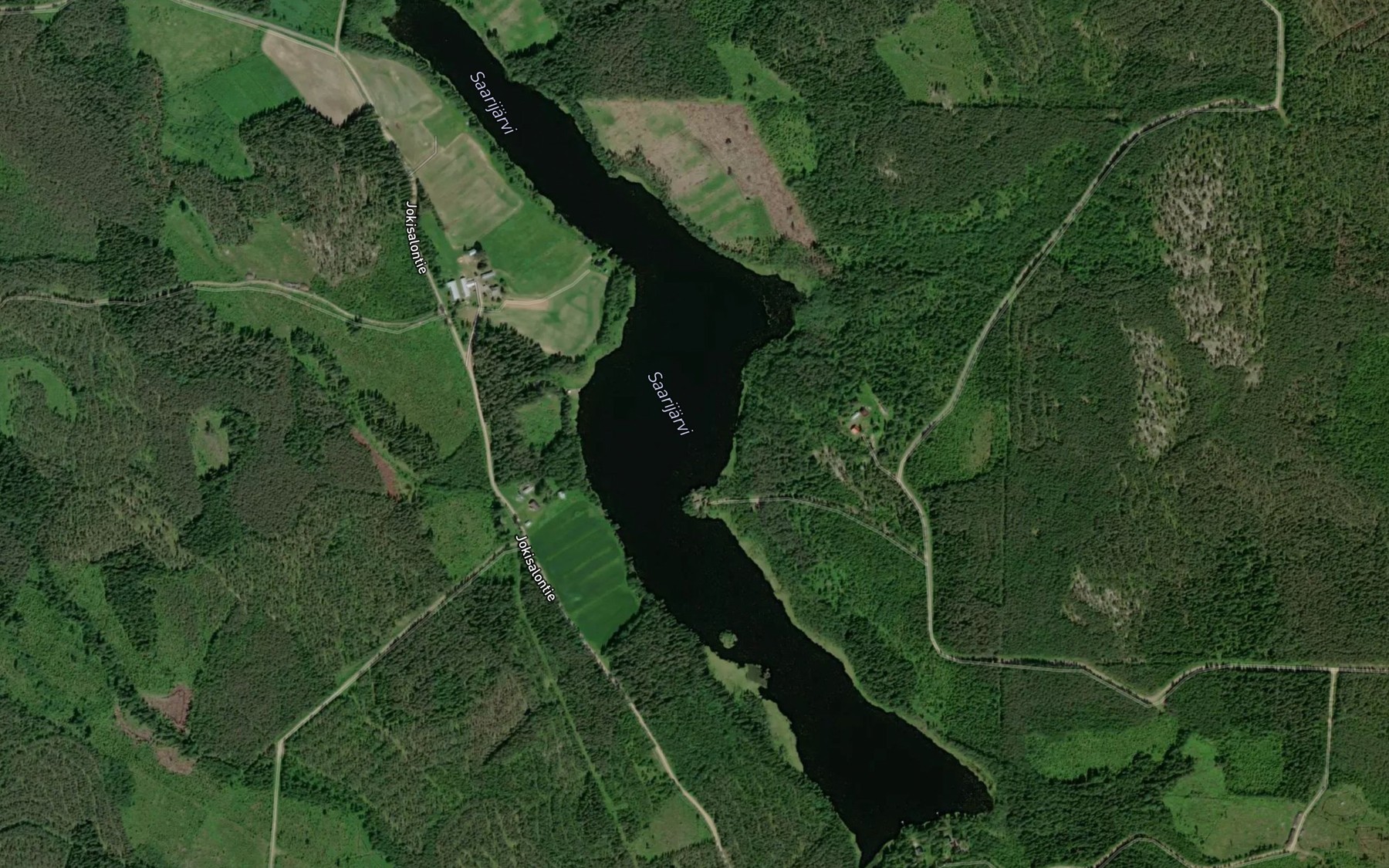 Satellite map of the Saarijarvi