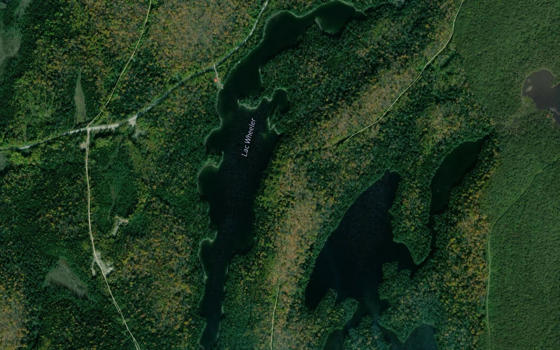 Satellite map of the Lac Wheeler