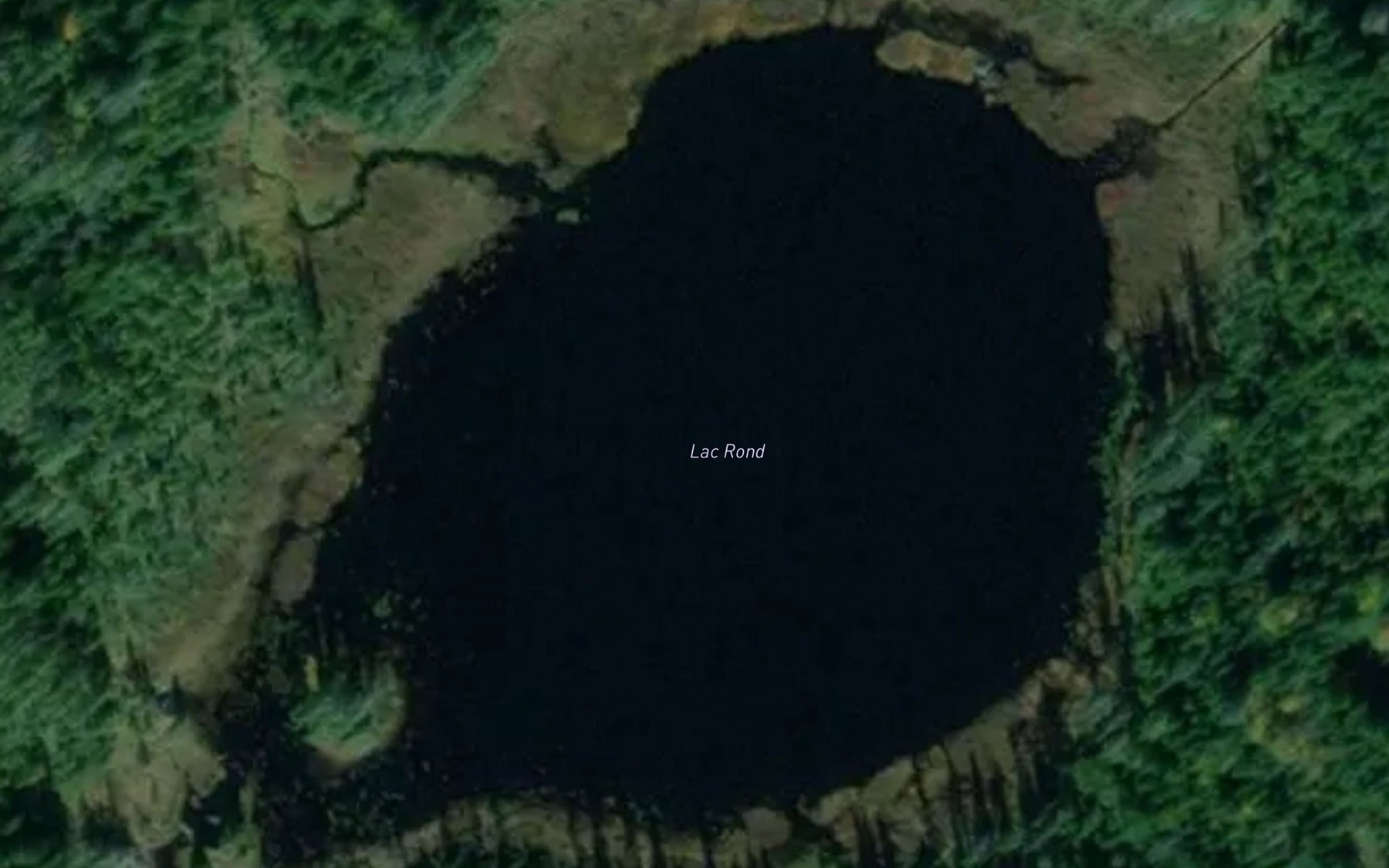 Satellite map of the Lac Rond