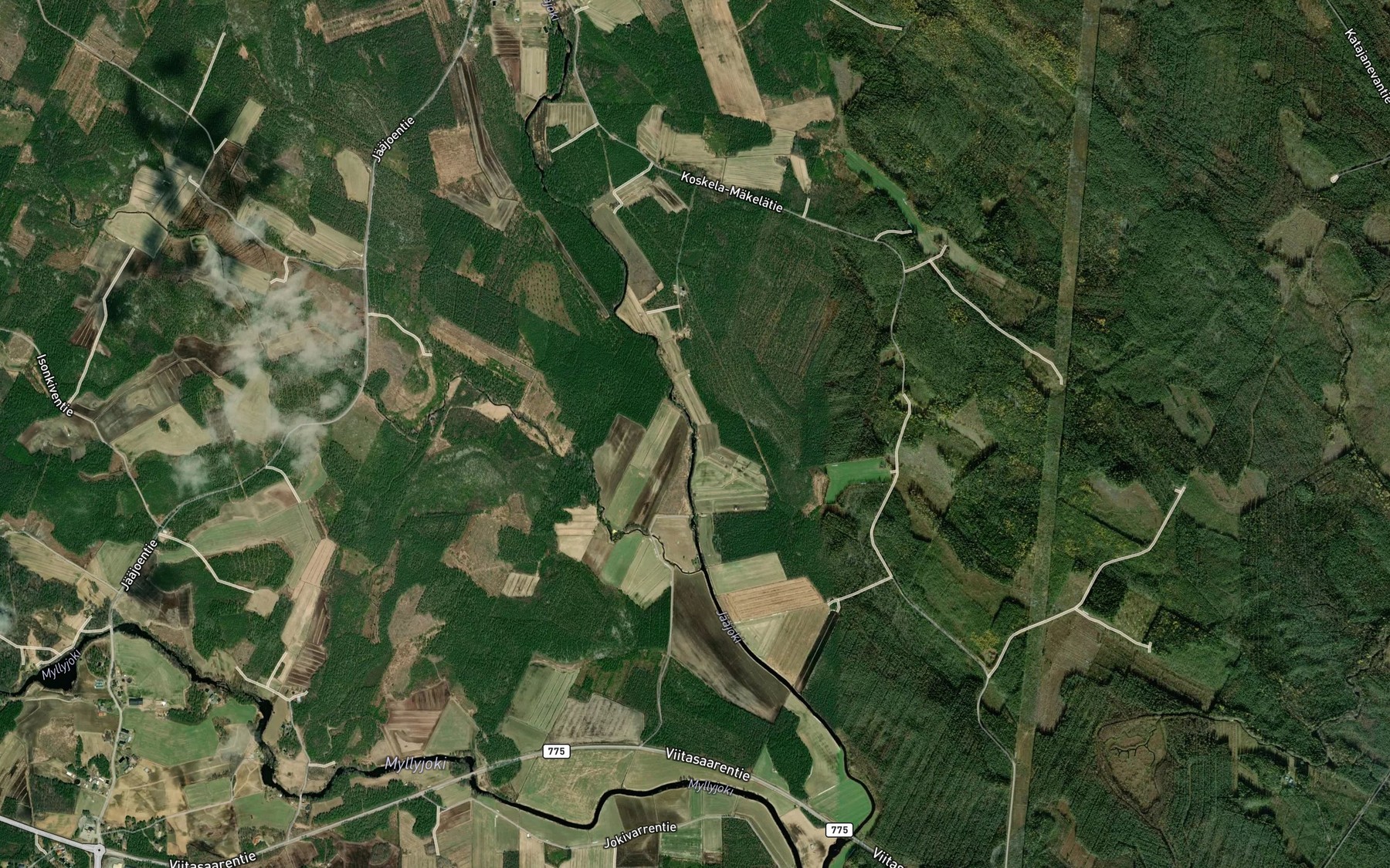 Satellite map of the Jaakoski